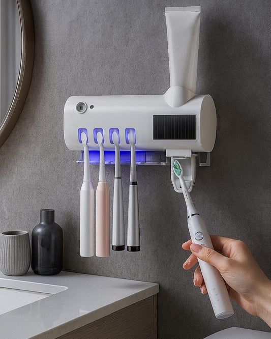 PureBrush - Smart UV Toothbrush Sanitizer & Dispenser