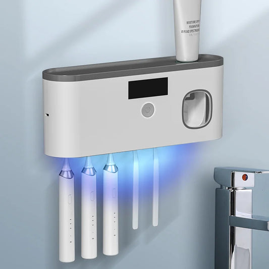 PureBrush Pro — Smart UV Toothbrush Sterilizer & Dispenser