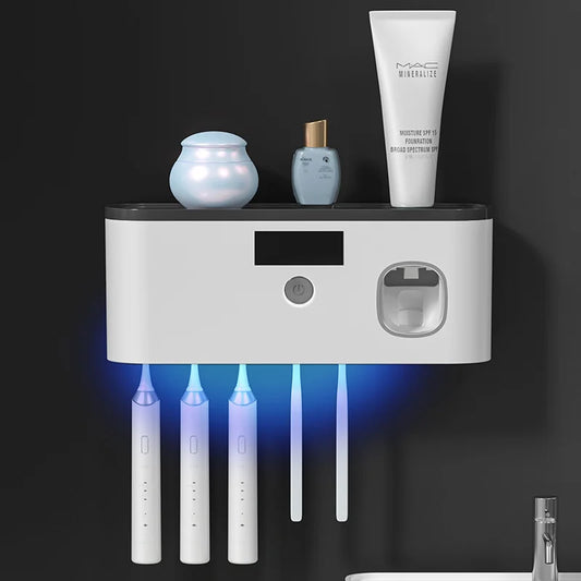 PureBrush Pro — Smart UV Toothbrush Sterilizer & Dispenser